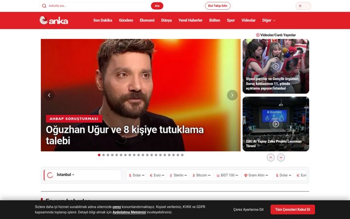 Screenshot of ankahaber.net
