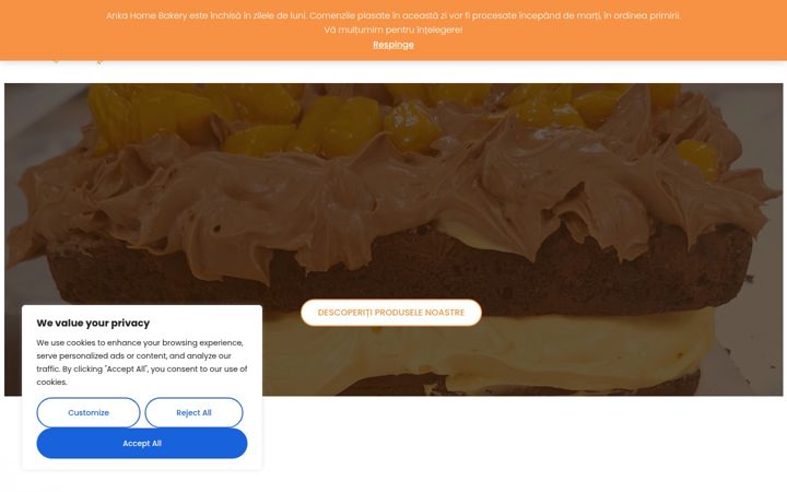 Screenshot of ankahomebakery.ro