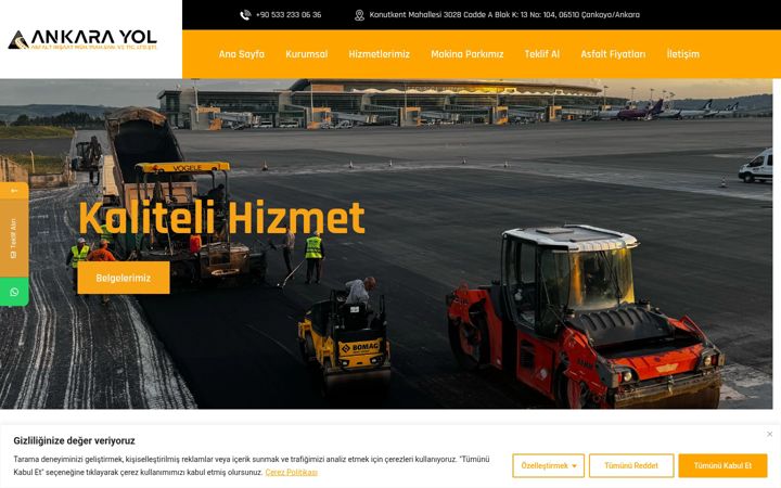 Screenshot of ankaraasfalt.com.tr