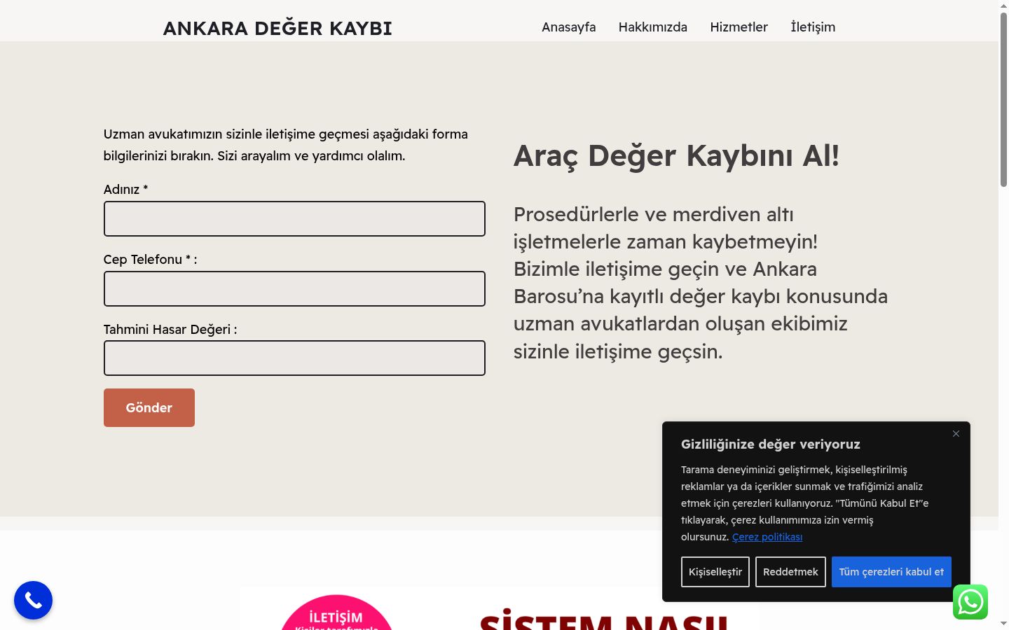 Képernyőkép a bármilyen interakció előtt megjelenő hozzájárulási bannerről