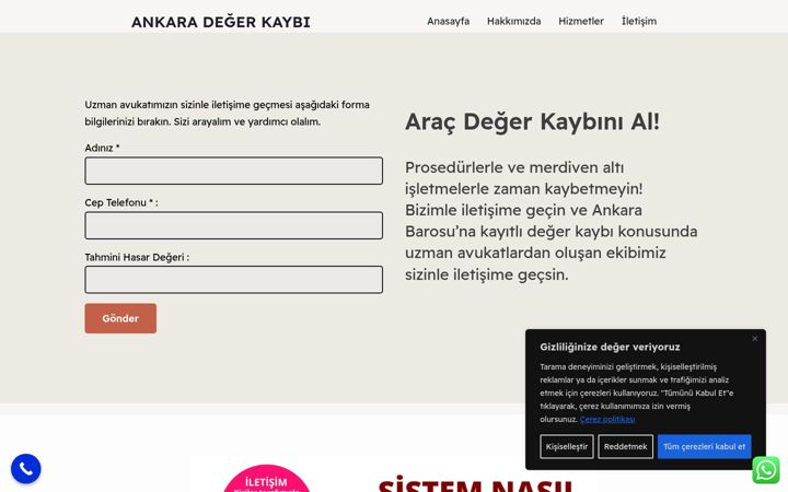 Screenshot of ankaradegerkaybi.com.tr