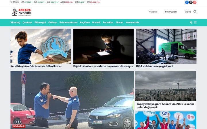 Screenshot of ankaramuhabir.com