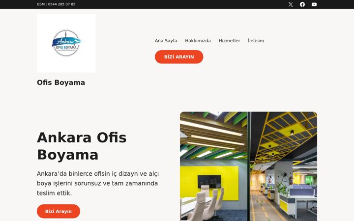 Screenshot of ankaraofisboyama.com