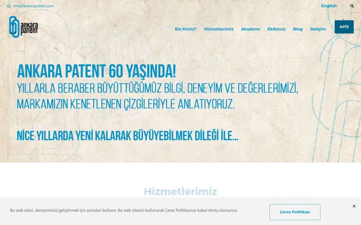 Screenshot of ankarapatent.com