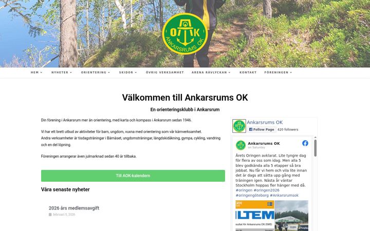 Screenshot of ankarsrumsok.se