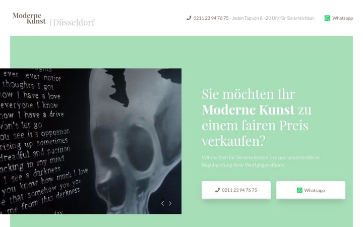 Screenshot of ankauf-moderner-kunst.de