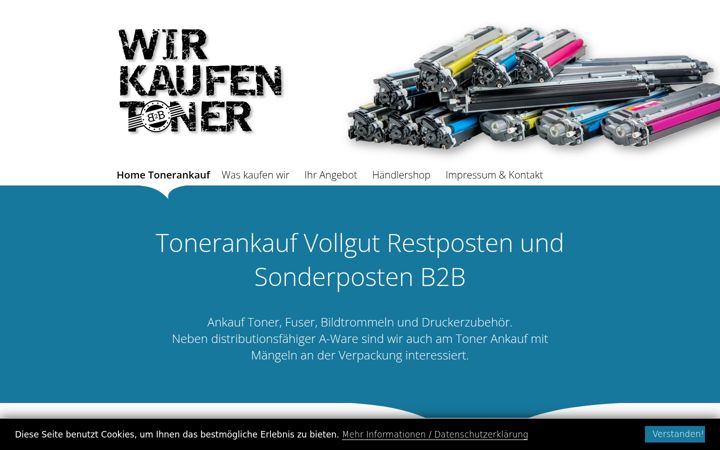 Screenshot of ankauf-tonervollgut.de