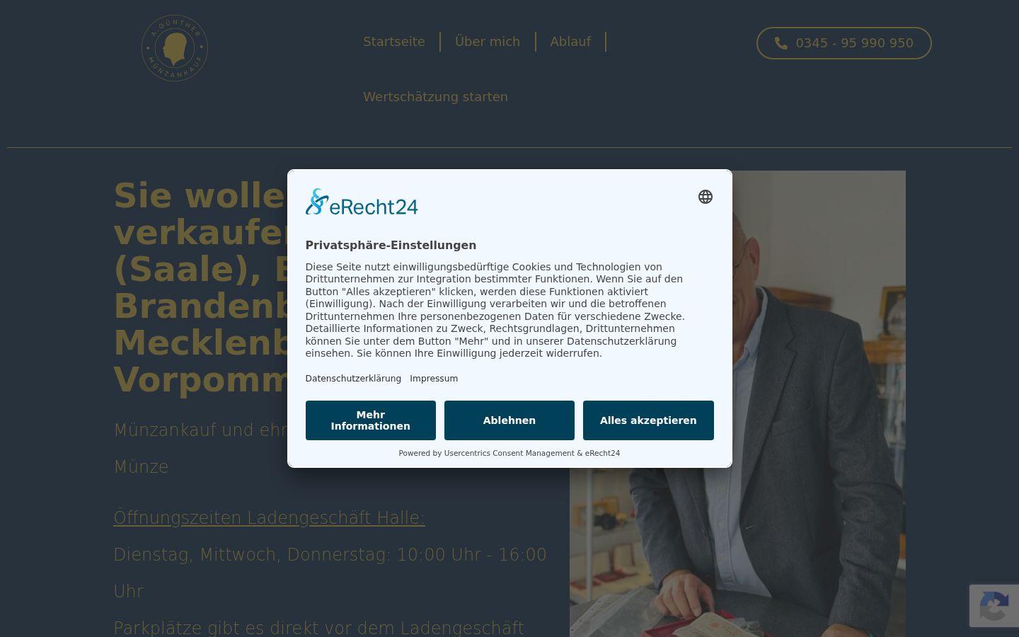 Screenshot tal-banner tal-kunsens muri qabel kwalunkwe interazzjoni
