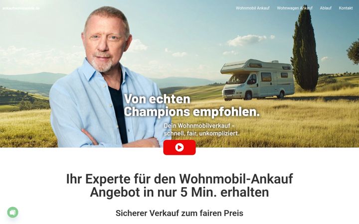 Screenshot of ankaufwohnmobile.de