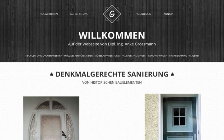 Screenshot of anke-grossmann.de
