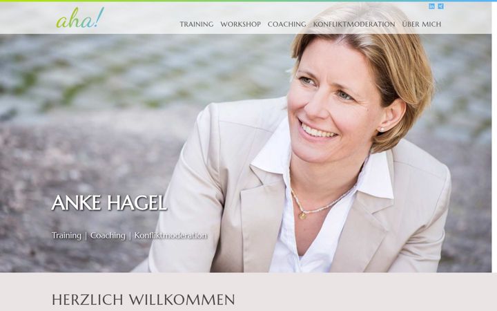 Screenshot of anke-hagel.de