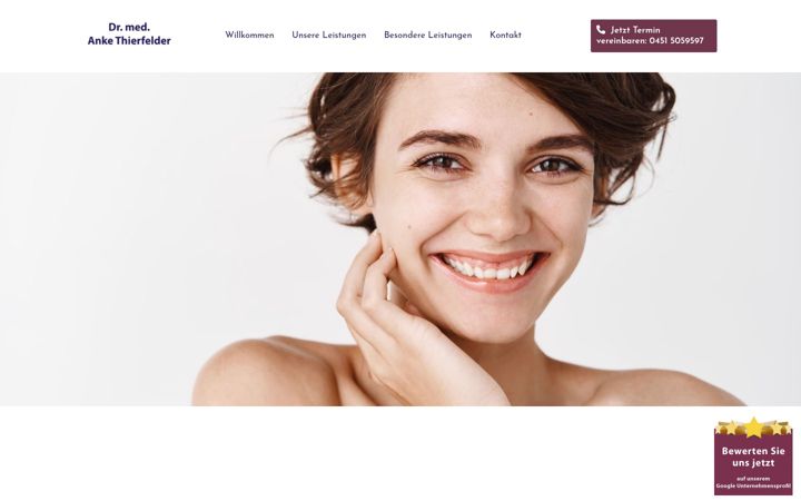 Screenshot of anke-thierfelder.de
