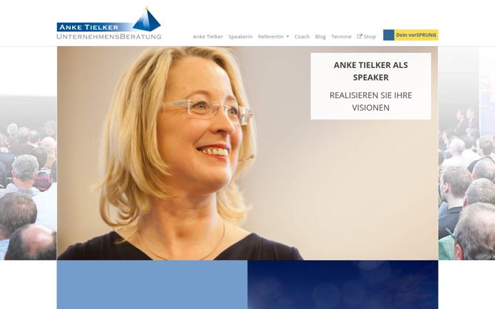 Skärmbild av anke-tielker.de