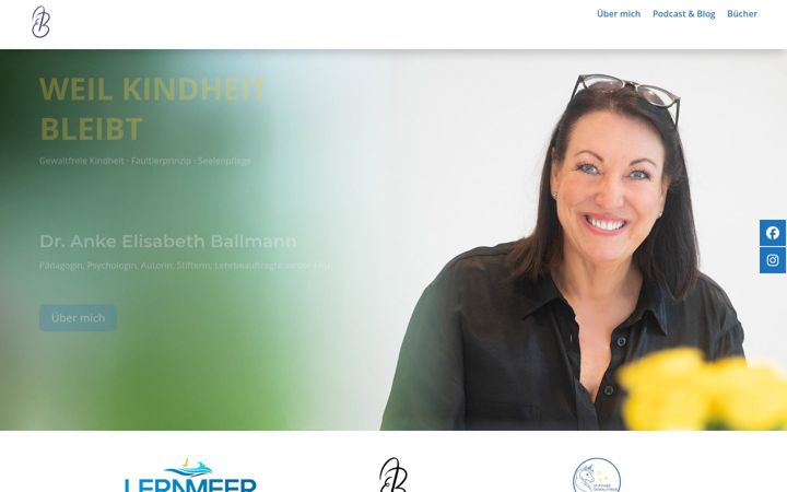 Screenshot of ankeelisabethballmann.de