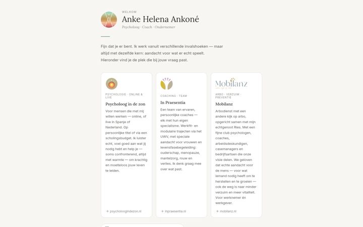 Screenshot of ankehelena.nl