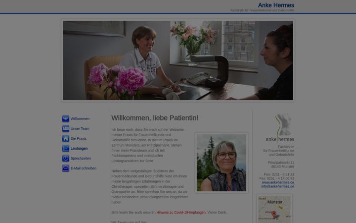 Screenshot of ankehermes.de