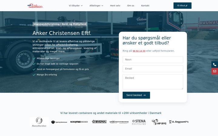 Screenshot of anker-christensen.dk