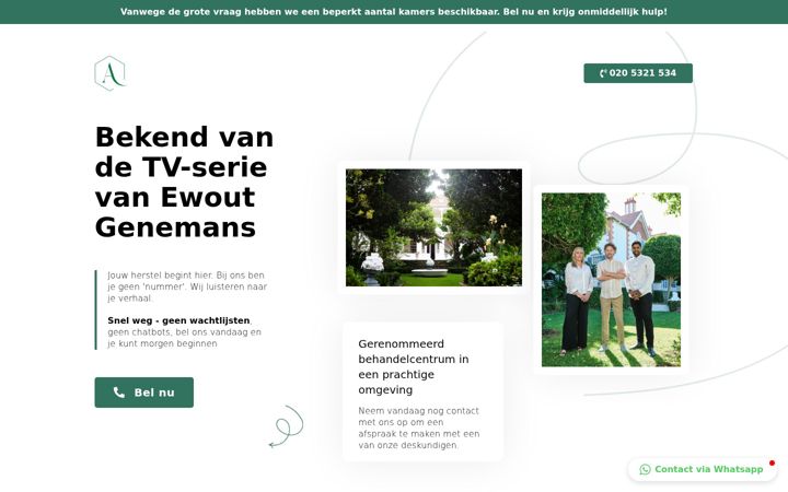 Screenshot di ankerhuisggz.nl