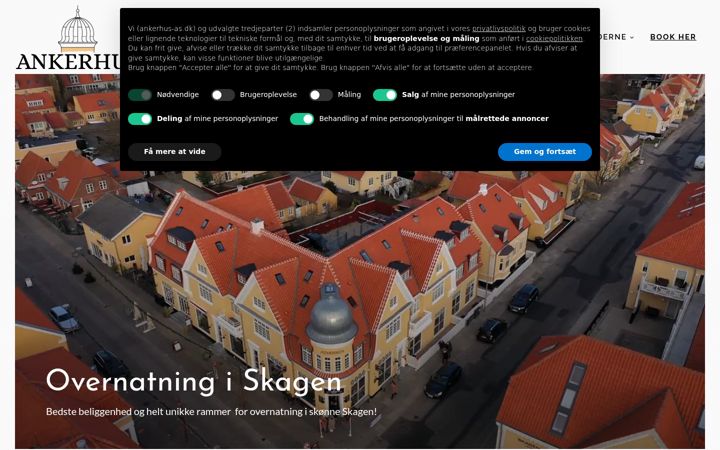 Screenshot of ankerhus-as.dk