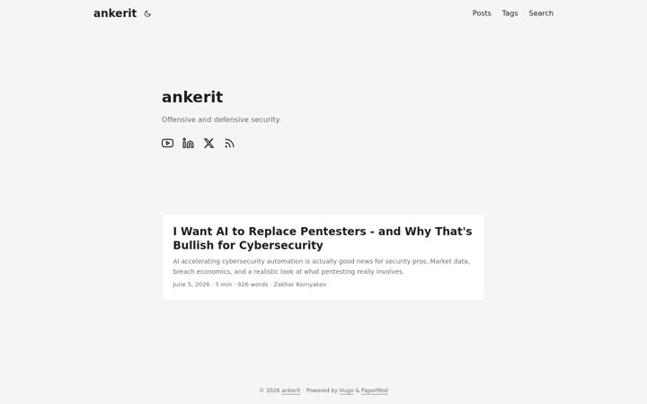 Screenshot of ankerit.io