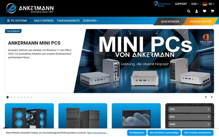 Screenshot of ankermann.com