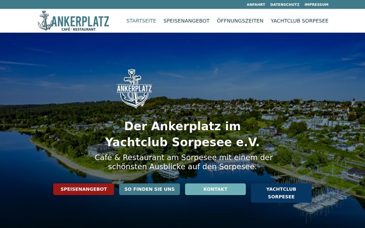 Screenshot of ankerplatz-sorpesee.de