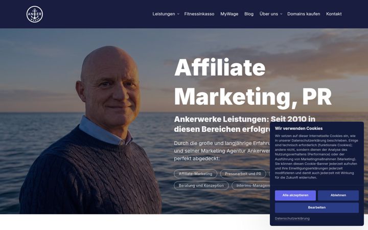 Screenshot of ankerwerke.de