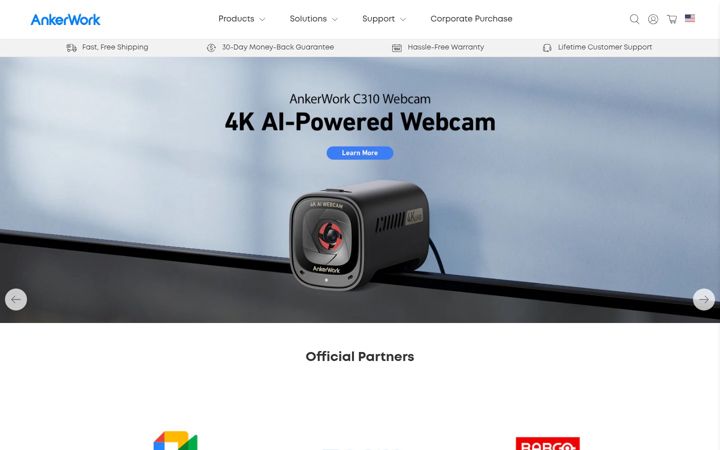 Screenshot of ankerwork.com
