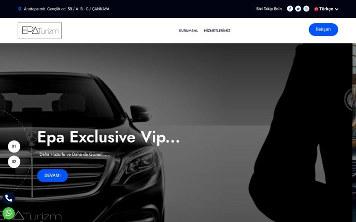 Screenshot of ankexclusiveshuttle.com