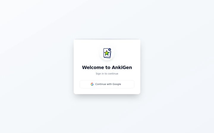 Screenshot of ankigen.org