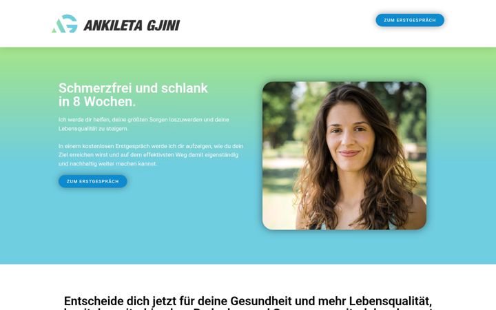 Screenshot of ankiletagjini.de
