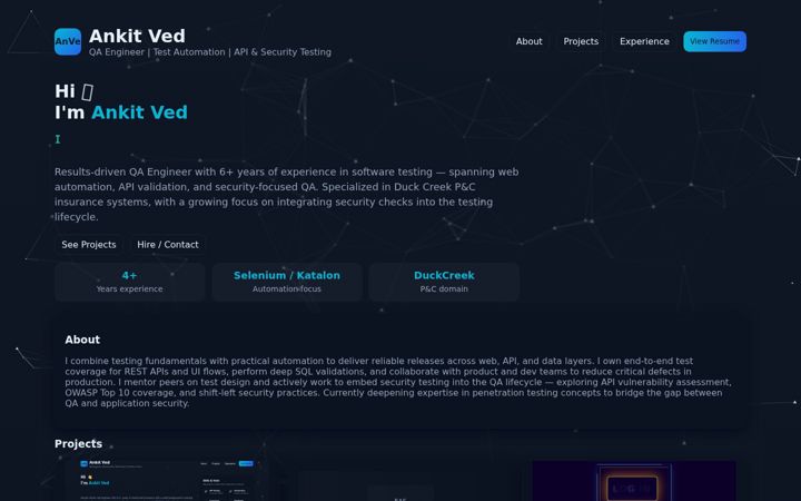 Screenshot of ankitved.in