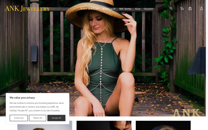 Screenshot of ankjewellery.com