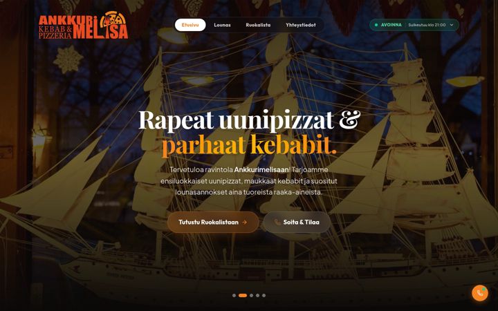 Screenshot of ankkurimelisa.fi