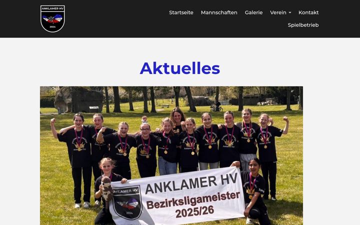Képernyőkép: anklamer-handballverein.de