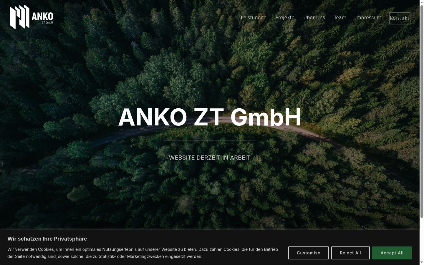 Screenshot tal-banner tal-kunsens muri qabel kwalunkwe interazzjoni