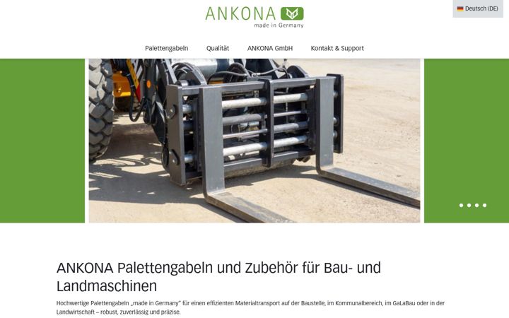 Posnetek zaslona ankona.eu