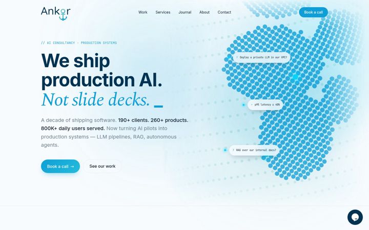 Screenshot of ankor.us