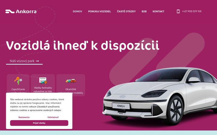 Snímek obrazovky ankorra.sk