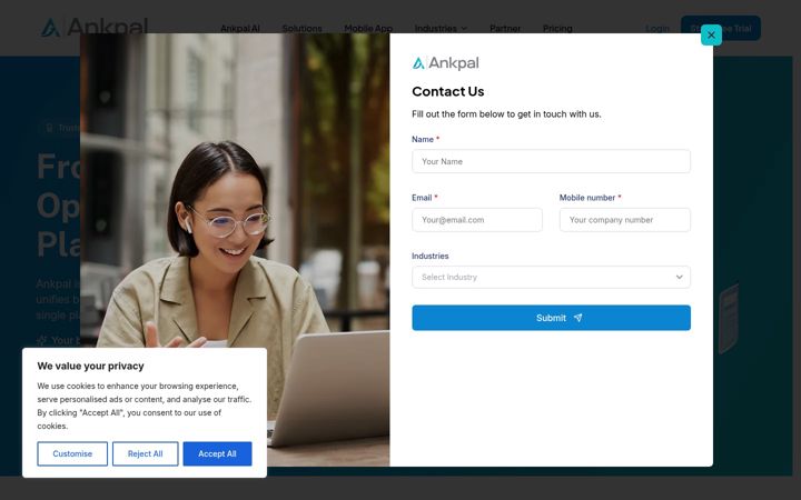 Screenshot of ankpal.com