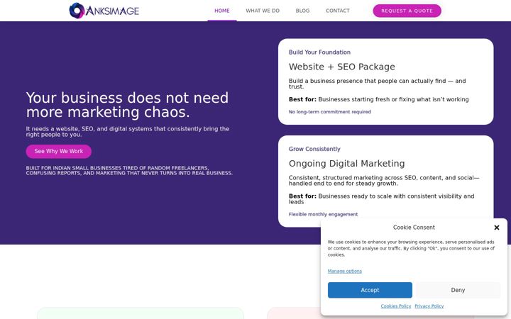 Screenshot of anksimage.com