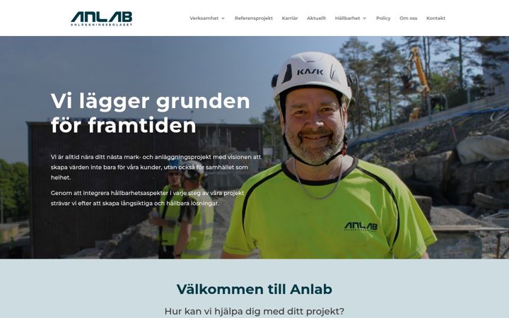 Screenshot of anlab.se