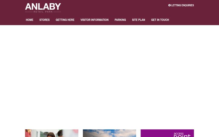 Screenshot of anlabyretailpark.co.uk