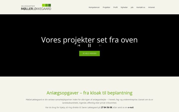 Screenshot of anlaeg-ml.dk