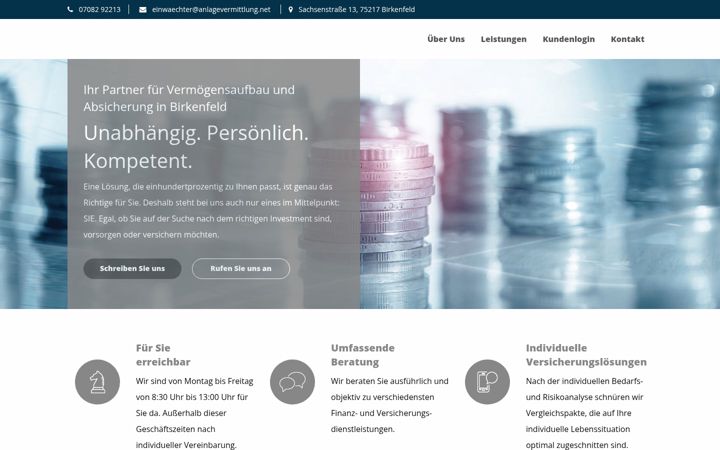Screenshot of anlagevermittlung.net