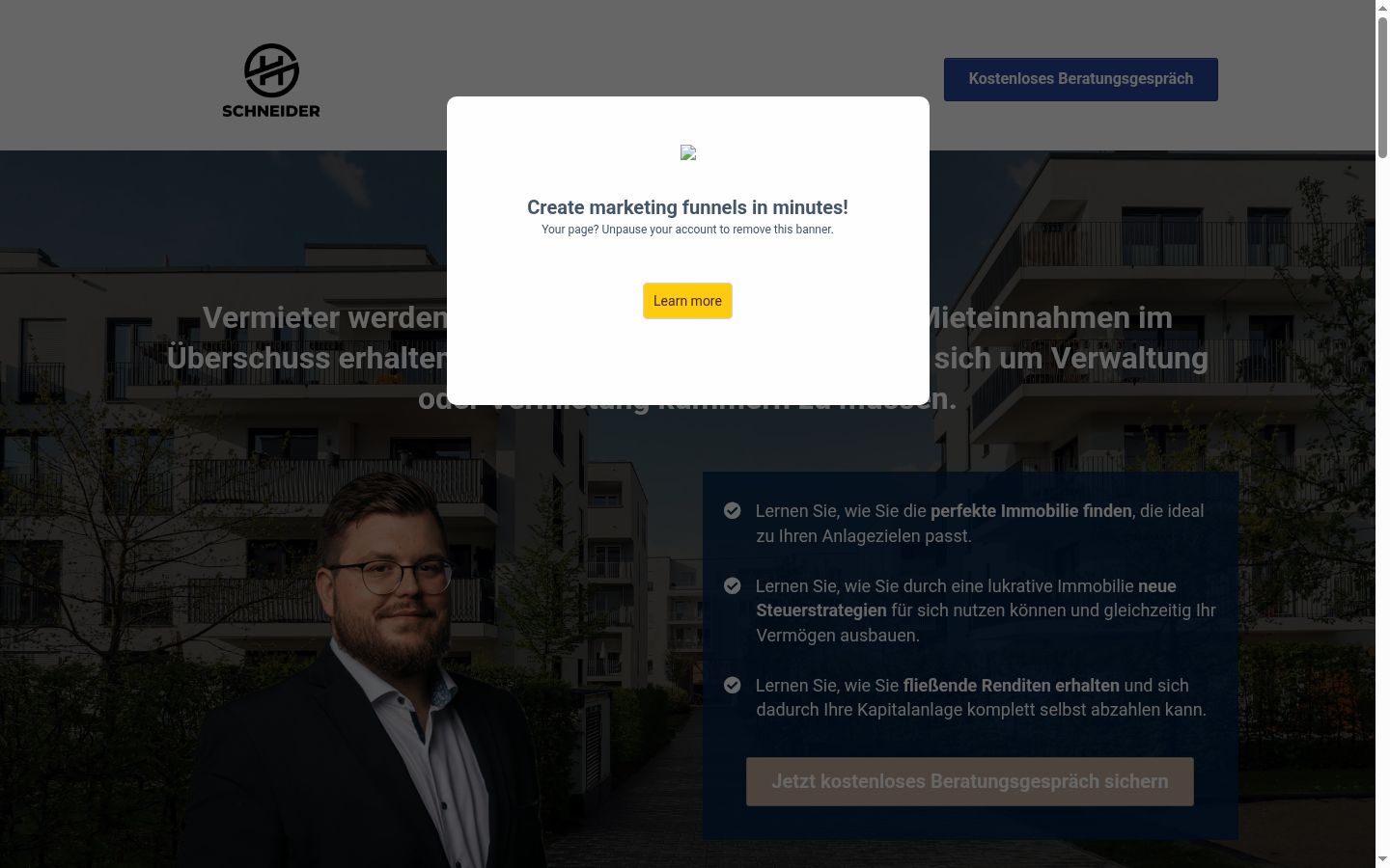 Screenshot tal-banner tal-kunsens muri qabel kwalunkwe interazzjoni