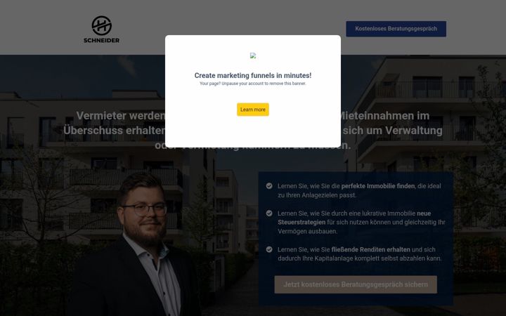 Screenshot of anlageweltimmo.de