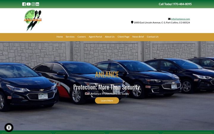 Screenshot of anlanceprotection.com