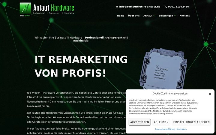 Screenshot of anlauf-hardware.de