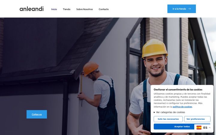 Screenshot of anleandi.com